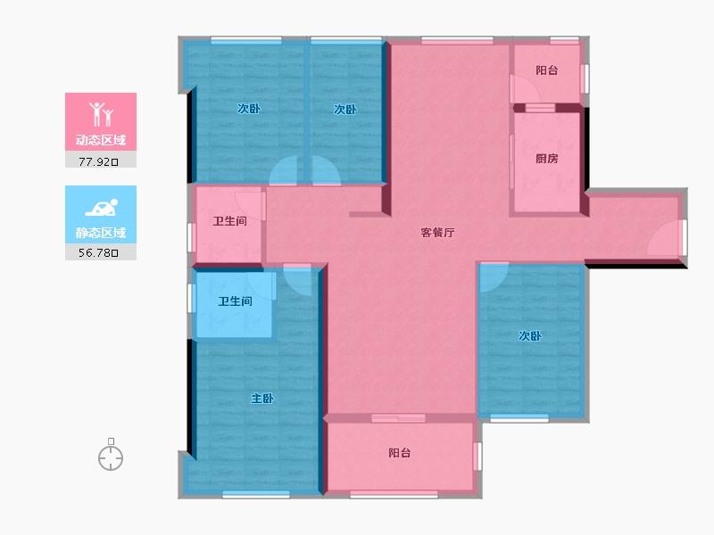 广东省-汕头市-天合名轩-121.46-户型库-动静分区