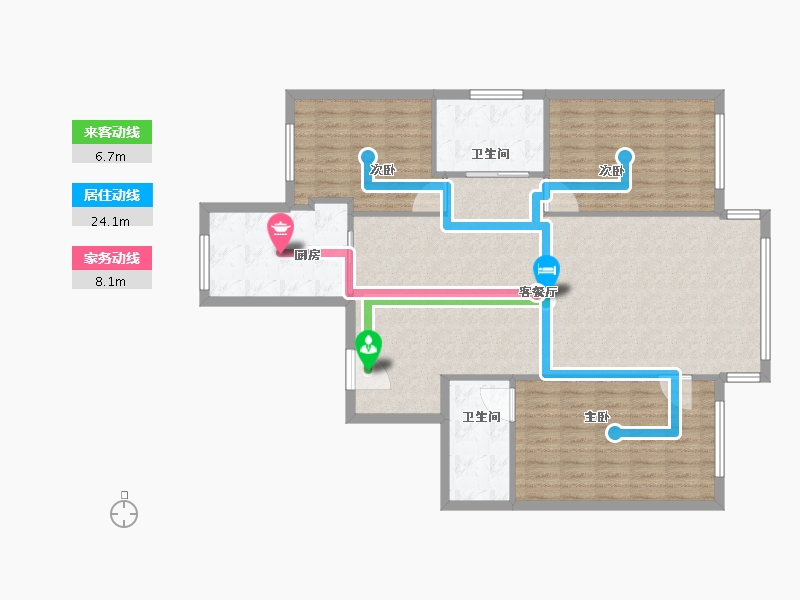 辽宁省-朝阳市-南樾府-120.00-户型库-动静线