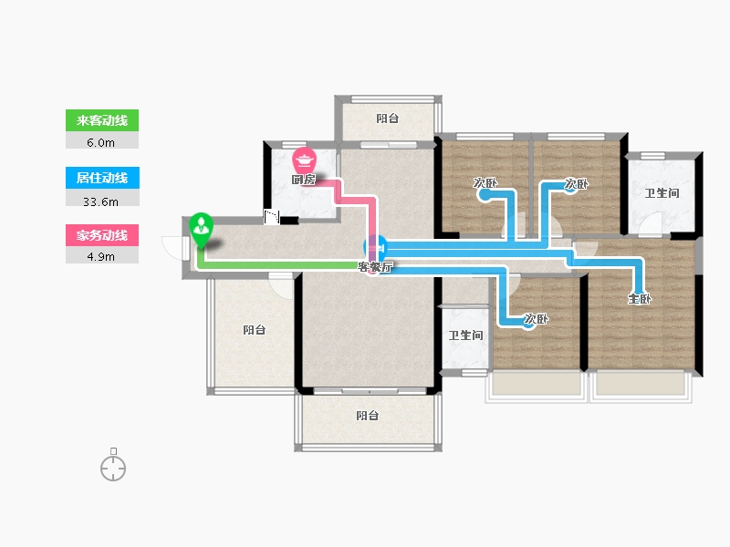 广西壮族自治区-来宾市-碧桂园-116.70-户型库-动静线