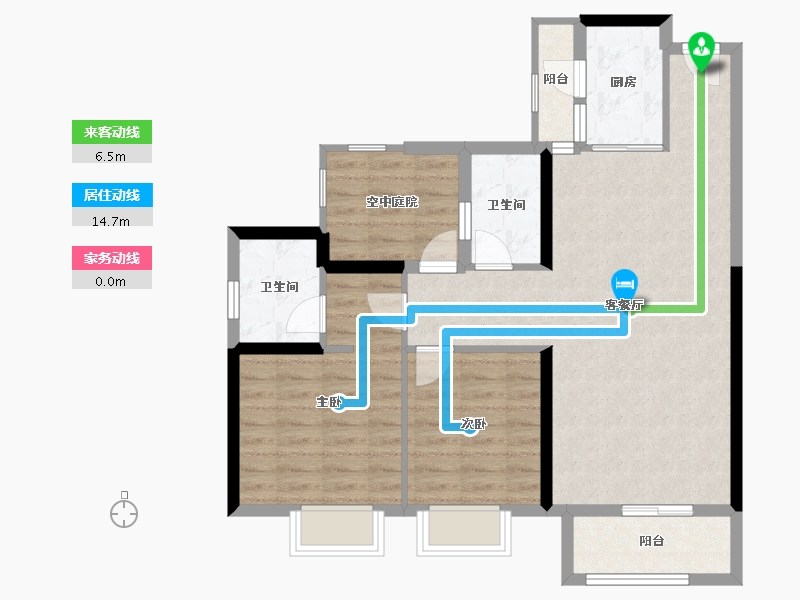 广东省-佛山市-三水冠军城-83.30-户型库-动静线