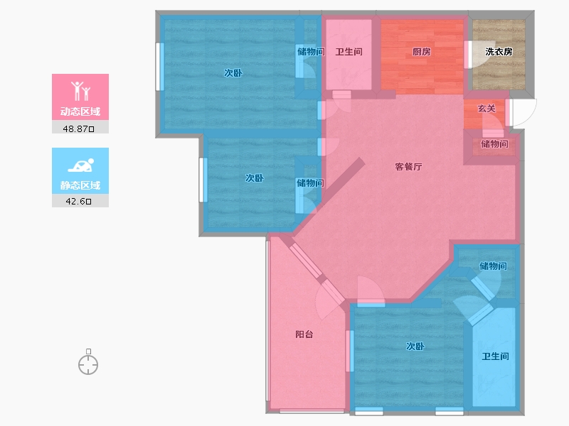 Florida-Orange-Northbridge at Millenia Lake-82.08-户型库-动静分区