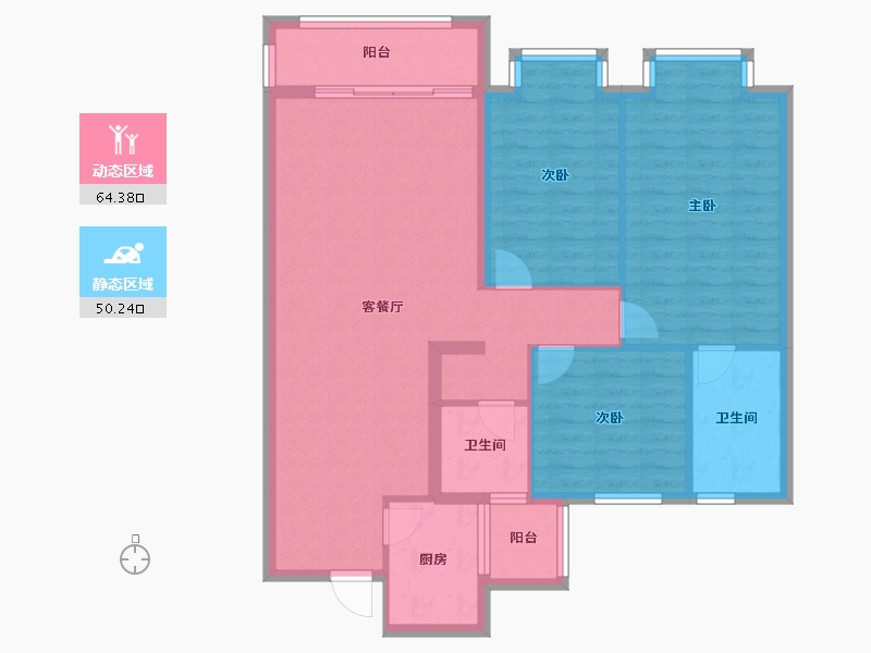 云南省-昭通市-麒麟盛世-103.50-户型库-动静分区