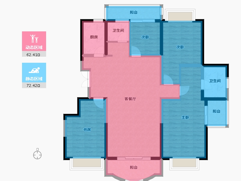 云南省-昆明市-御龙湾-120.66-户型库-动静分区