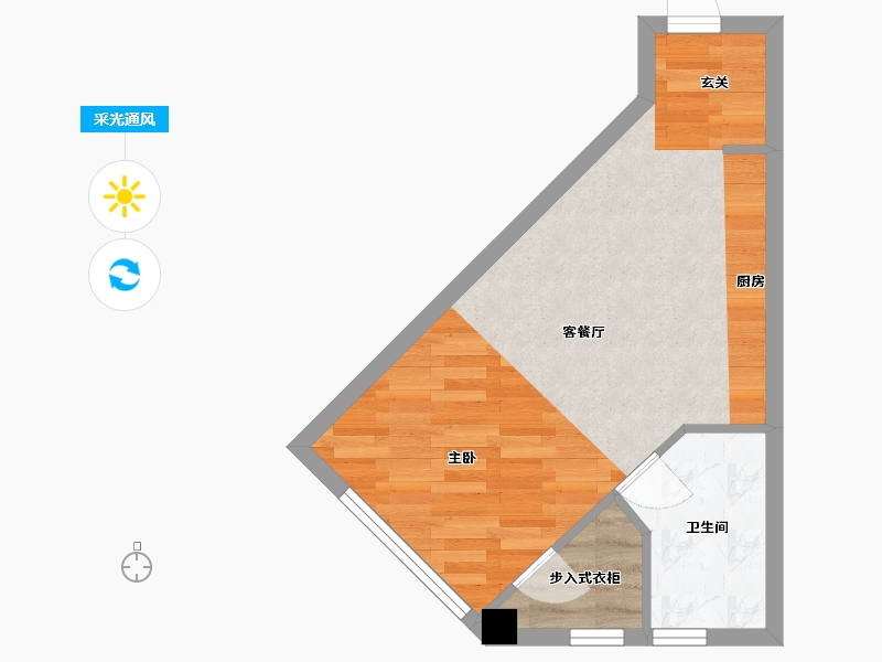 浙江省-宁波市-荣安西溪里-36.26-户型库-采光通风