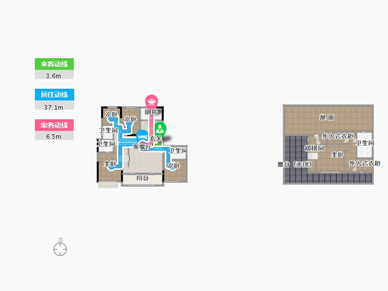 浙江省-宁波市-臻和院-318.73-户型库-动静线