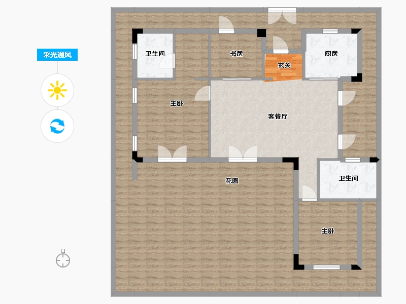 浙江省-宁波市-大爱书院小镇-184.36-户型库-采光通风