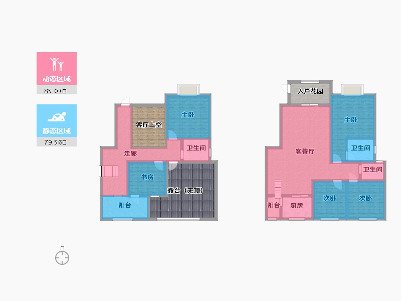 贵州省-黔南布依族苗族自治州-荔波-187.25-户型库-动静分区