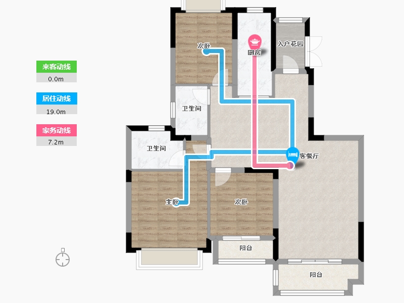 贵州省-贵阳市-恒大文化城-104.71-户型库-动静线