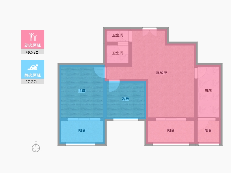 陕西省-西安市-铁路局-67.28-户型库-动静分区