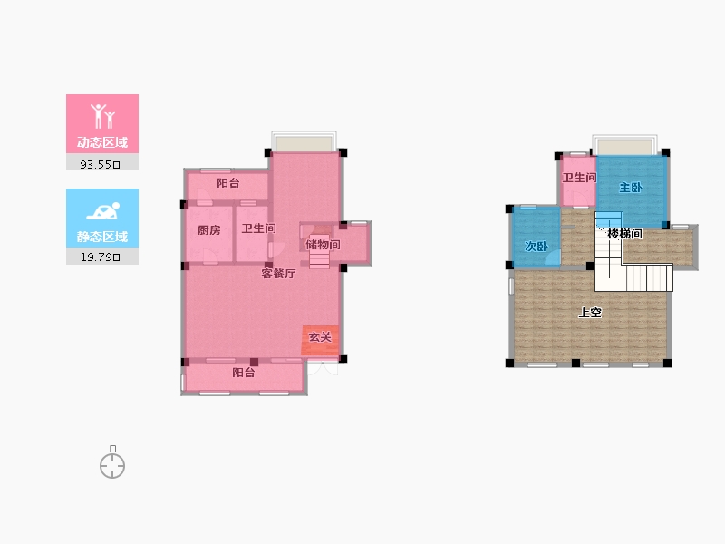 四川省-成都市-铂悦郡二期公园墅-148.41-户型库-动静分区