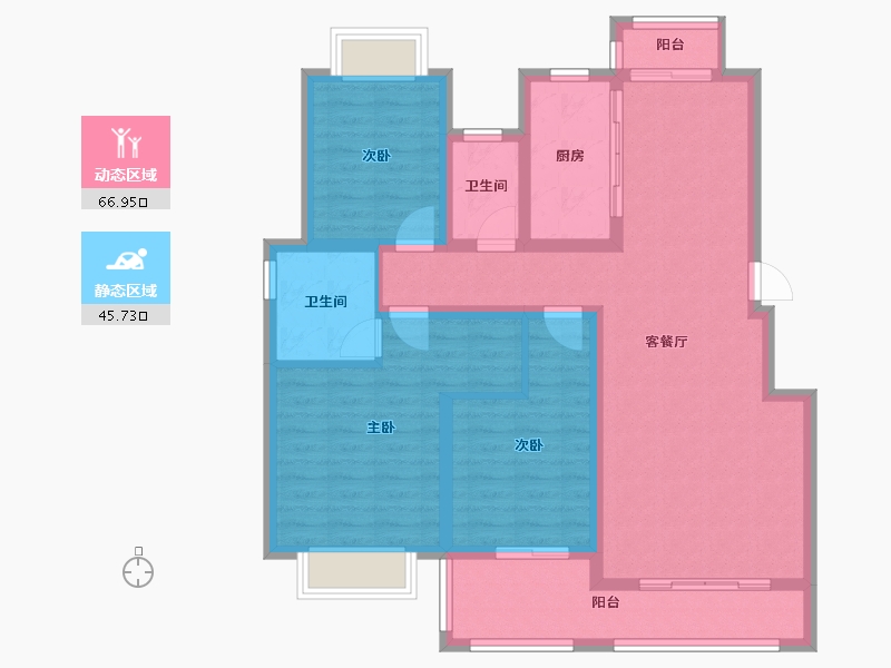 江西省-上饶市-东城国际-100.41-户型库-动静分区