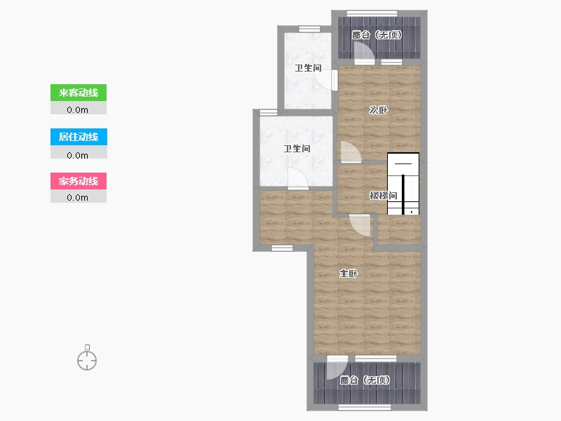 山东省-青岛市-恒大悦龙台-65.29-户型库-动静线