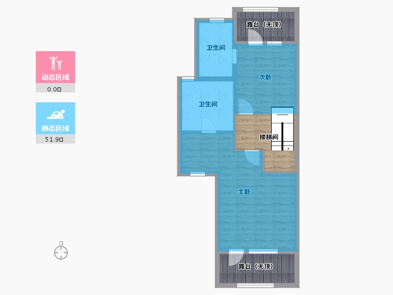 山东省-青岛市-恒大悦龙台-65.29-户型库-动静分区