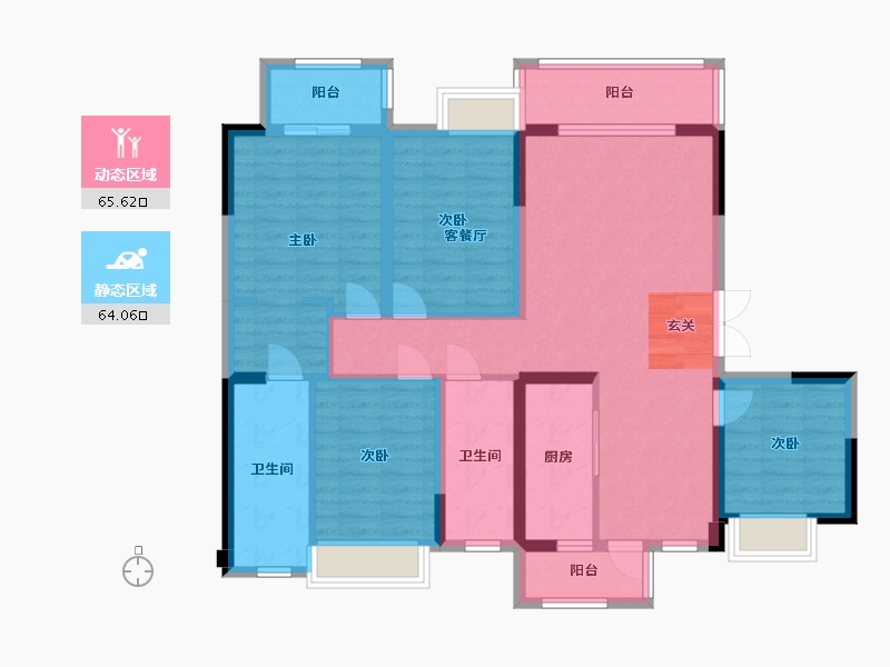 四川省-成都市-中建人居山水颐墅-115.64-户型库-动静分区