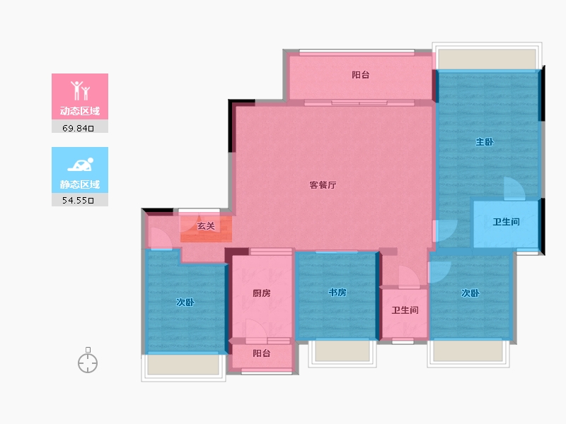 四川省-成都市-佳兆业珑玺-112.12-户型库-动静分区