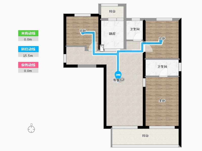 云南省-昆明市-万科大都会-91.03-户型库-动静线