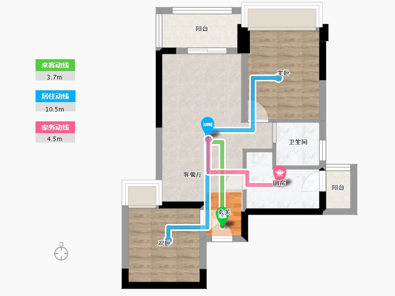 四川省-成都市-炎华置信花千集中心-52.15-户型库-动静线