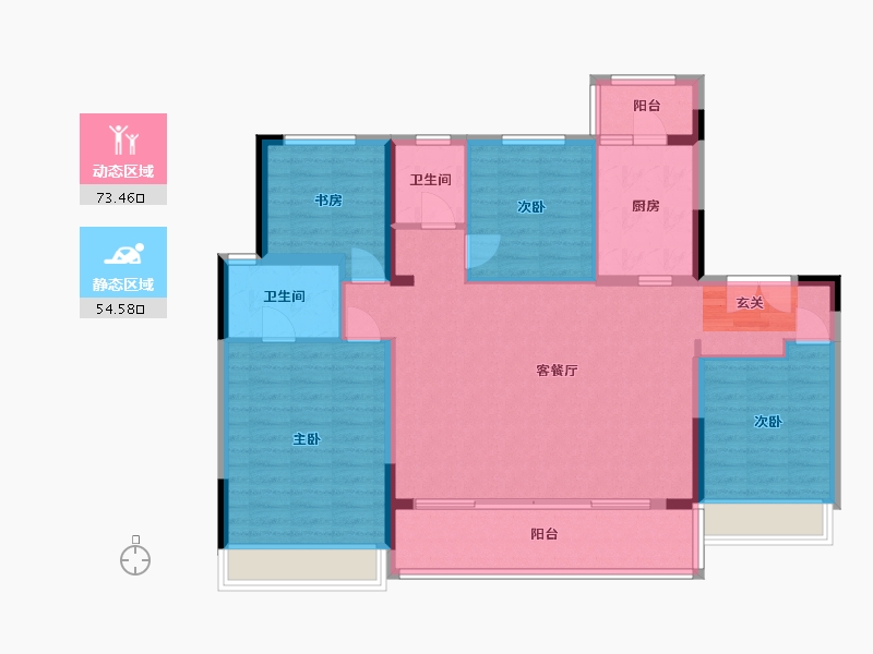 四川省-成都市-锦官天宸-116.01-户型库-动静分区