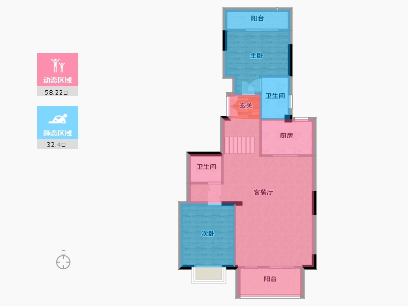 广西壮族自治区-南宁市-唐樾青山-82.13-户型库-动静分区