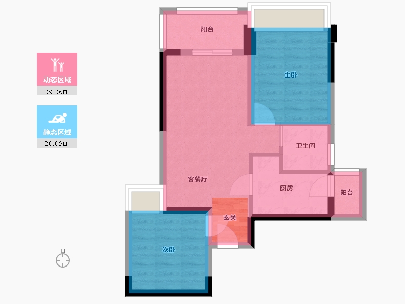 四川省-成都市-炎华置信花千集中心-52.15-户型库-动静分区