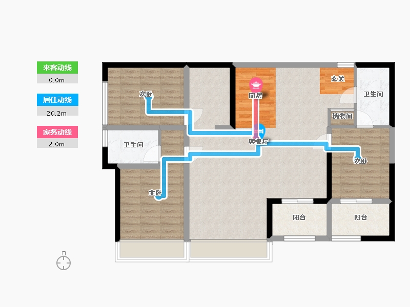 四川省-成都市-华府金沙名城-101.20-户型库-动静线