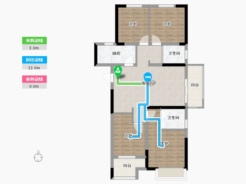 河南省-郑州市-绿都澜湾-87.52-户型库-动静线