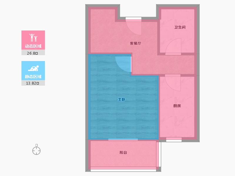 天津-天津市-汇海南里-36.00-户型库-动静分区