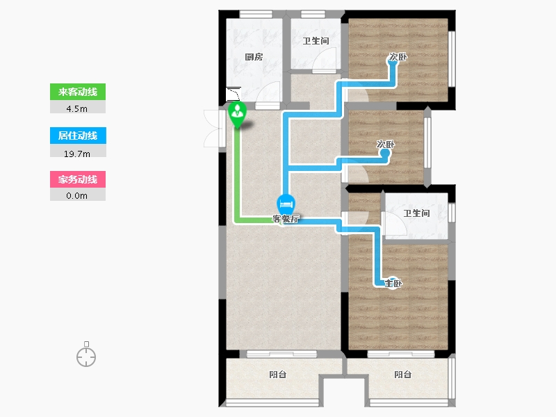 河南省-郑州市-永威南樾三期禧苑一号楼-81.34-户型库-动静线