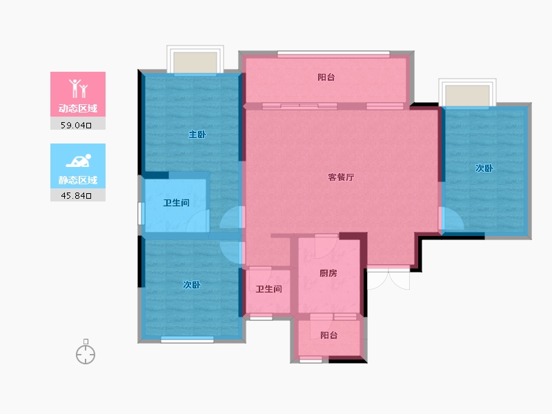 四川省-成都市-百郦锦城-93.09-户型库-动静分区