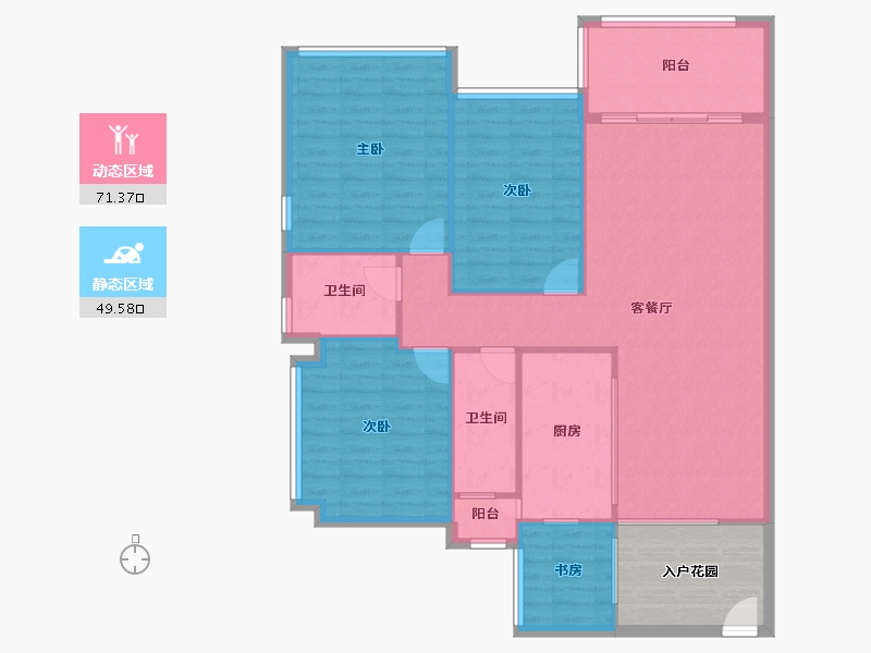 广东省-深圳市-中洲中央公园-119.30-户型库-动静分区