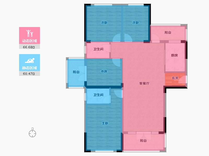 湖北省-咸宁市-畔山林语-114.59-户型库-动静分区