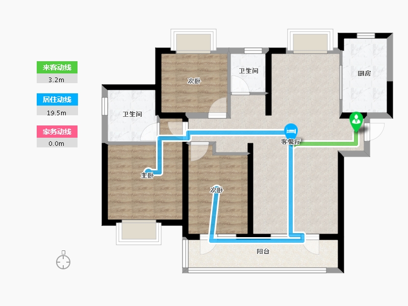 湖北省-武汉市-融创观澜壹号-87.14-户型库-动静线