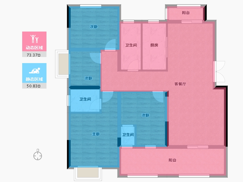 江西省-吉安市-上尚城-110.95-户型库-动静分区