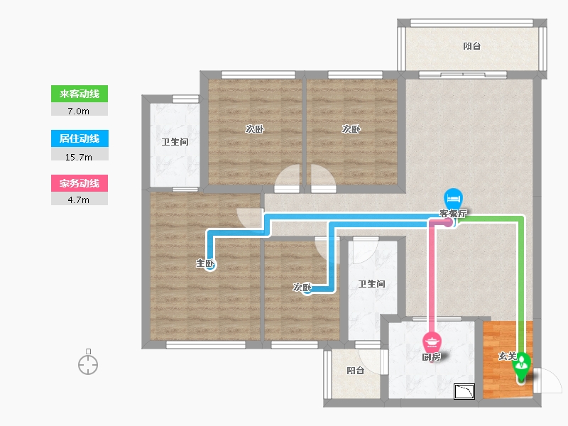 四川省-成都市-保利时代-105.41-户型库-动静线