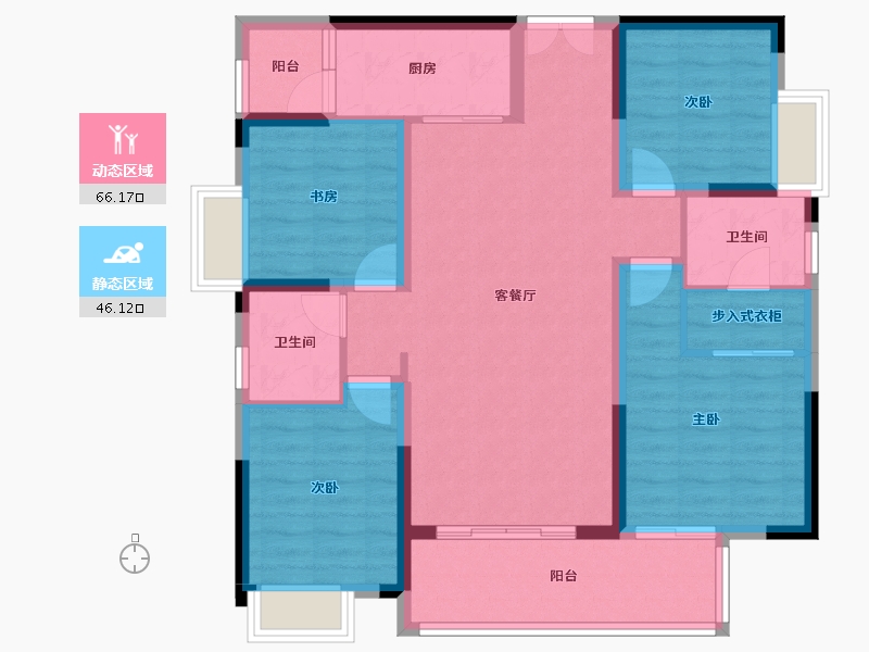 四川省-成都市-川发天府上城-100.16-户型库-动静分区