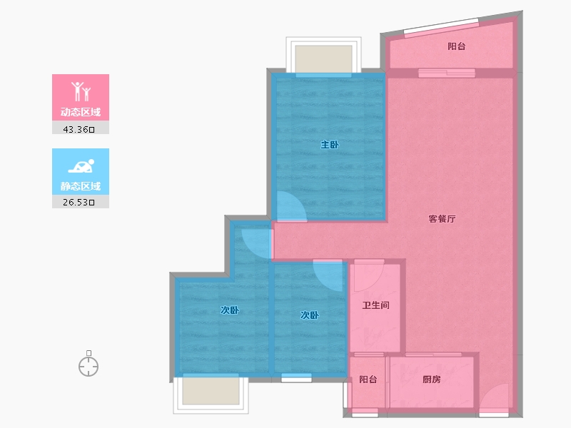 广东省-深圳市-万家灯火-62.75-户型库-动静分区