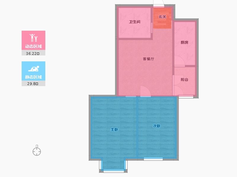 北京-北京市-新新天第-59.76-户型库-动静分区