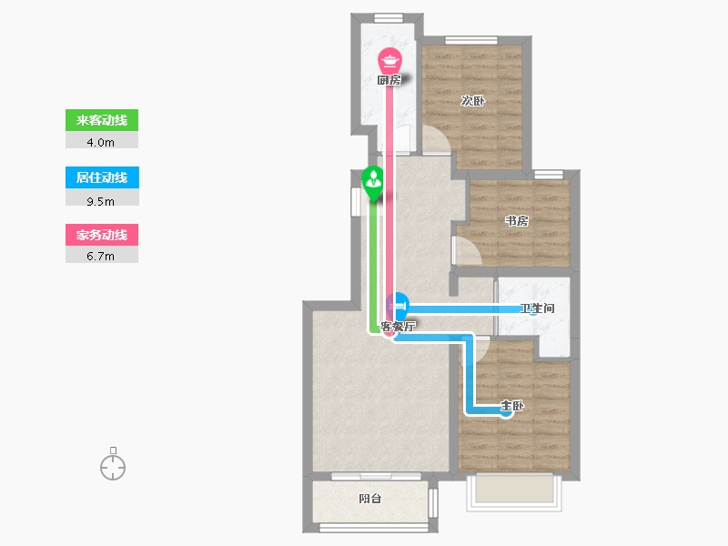 河北省-廊坊市-九里香堤-69.80-户型库-动静线