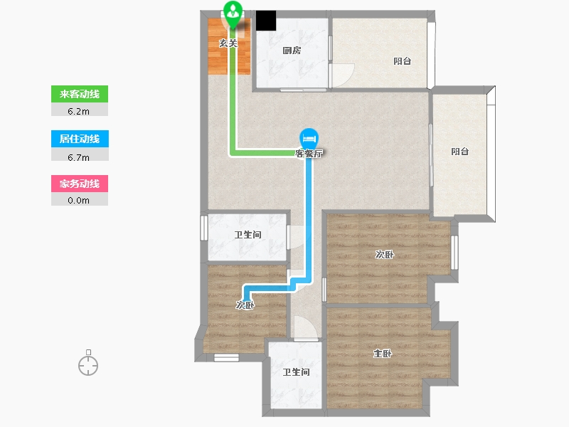 广东省-广州市-学府花园二期-92.75-户型库-动静线