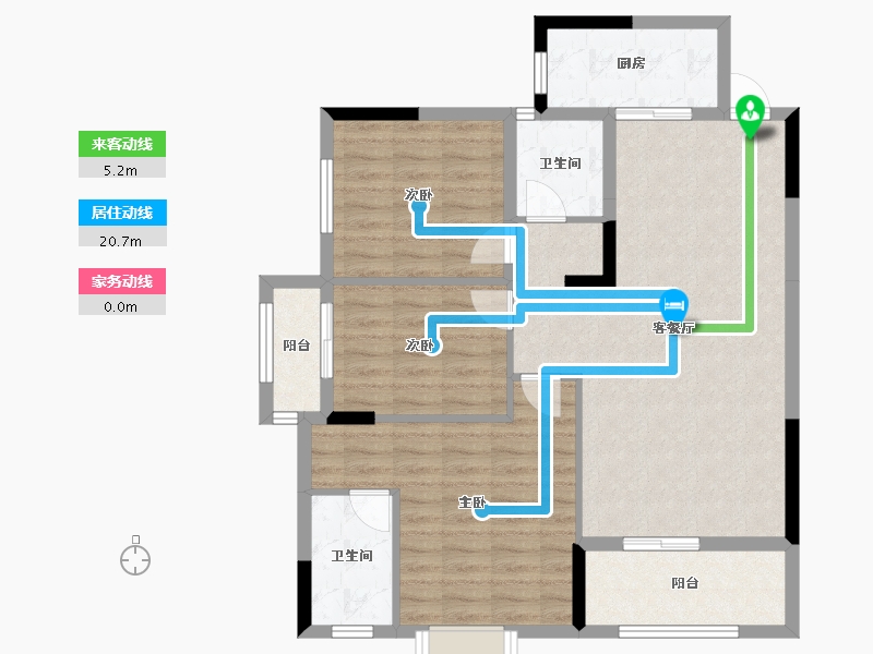 湖南省-怀化市-芷金城-94.38-户型库-动静线