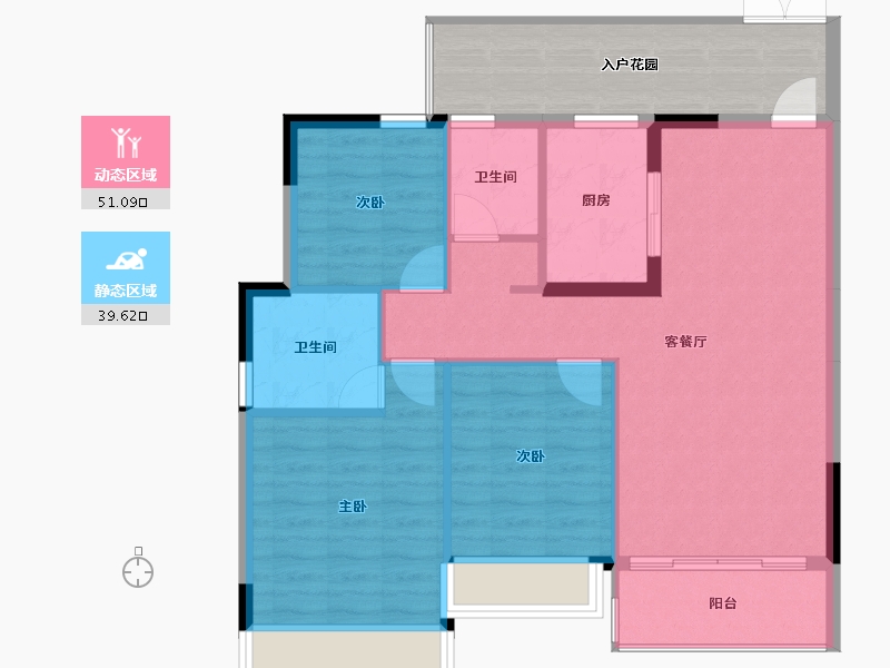 广西壮族自治区-北海市-江山铭门-94.24-户型库-动静分区