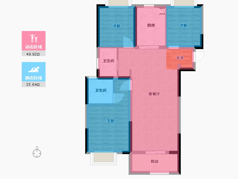 湖北省-武汉市-中国铁建知语城-75.92-户型库-动静分区