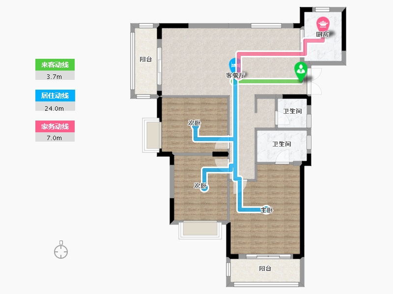 湖北省-武汉市-中建壹品澜荟-109.12-户型库-动静线