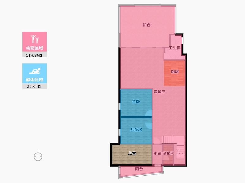 广东省-珠海市-三灶-139.97-户型库-动静分区