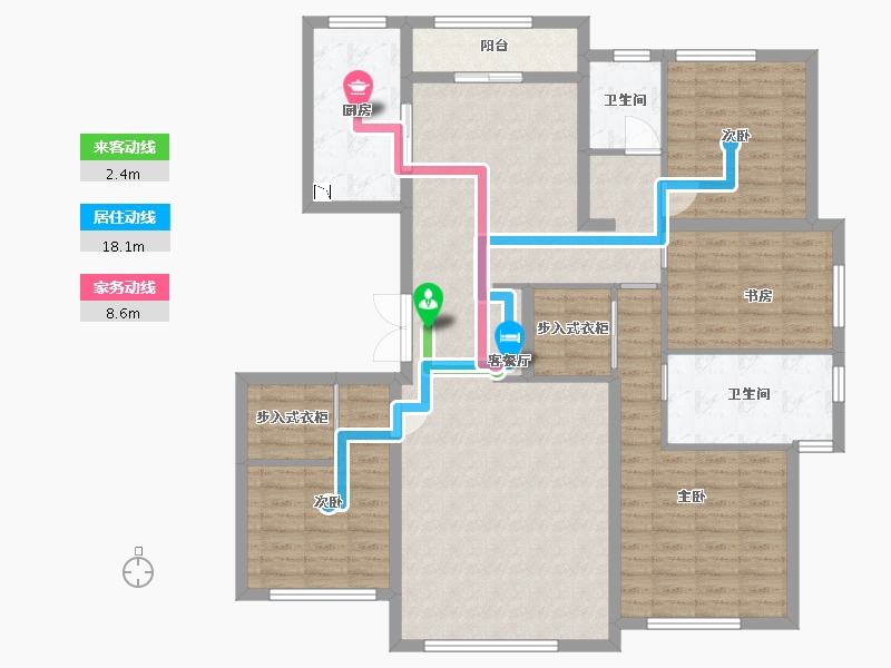 黑龙江省-哈尔滨市-哈尔滨融创文旅城-131.99-户型库-动静线