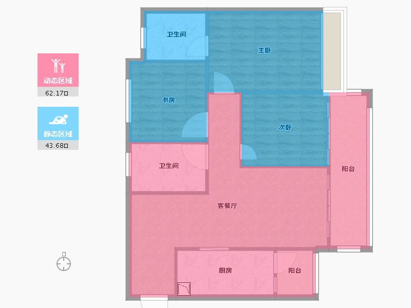 四川省-成都市-天立世纪华府-97.00-户型库-动静分区