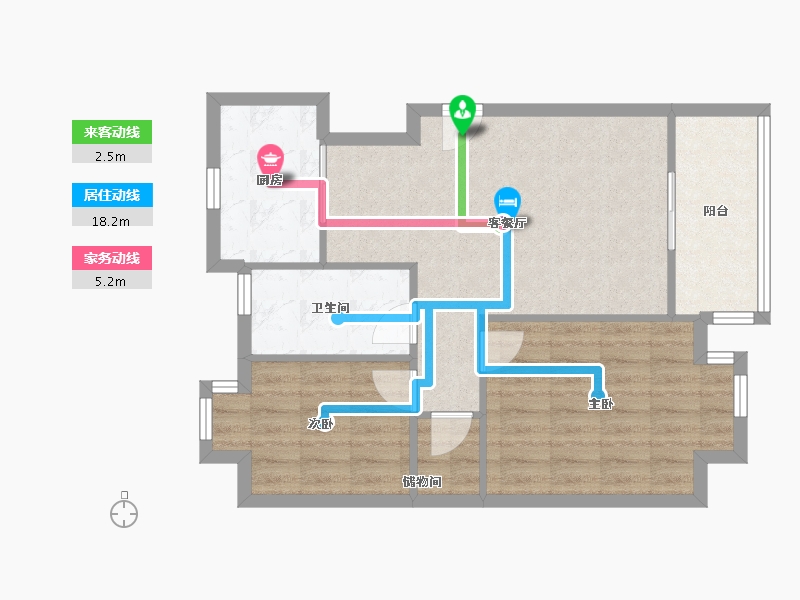 陕西省-西安市-华清学府城-67.86-户型库-动静线