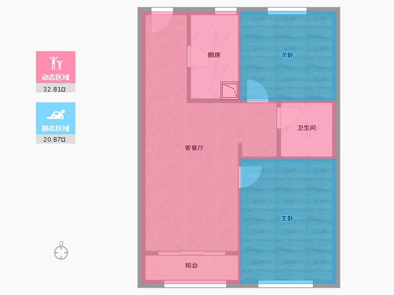 北京-北京市-长辛店镇E地块安置房-48.00-户型库-动静分区