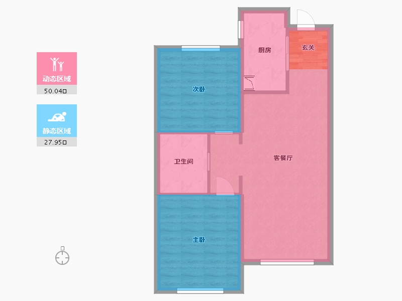 黑龙江省-哈尔滨市-哈尔滨融创文旅城-70.40-户型库-动静分区