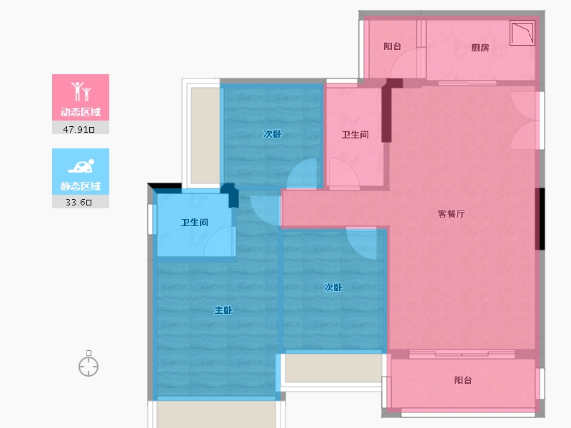 广东省-佛山市-圣德嘉园-73.03-户型库-动静分区